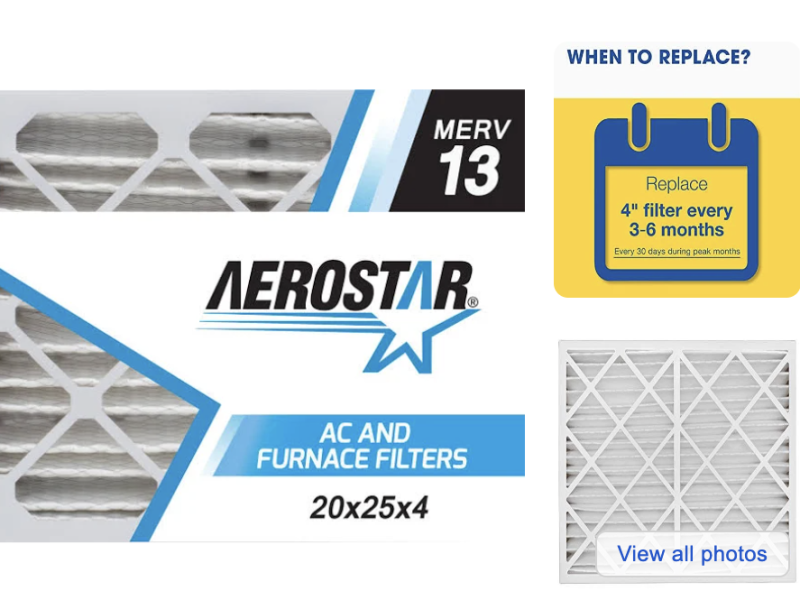 AC Air Filter 20*25*4 15$